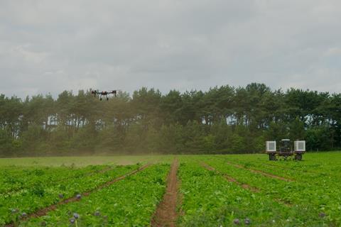 Autonomous robot working on farm