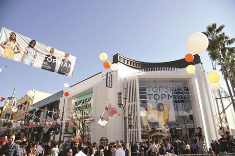 Topshop recently opened in California
