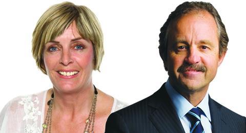 Blacks Leisure chief executive Julia Reynolds and executive chairman Peter Williams