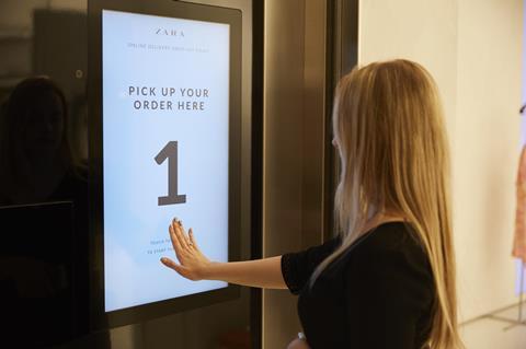 Click-and-collect is central to Zara's new format