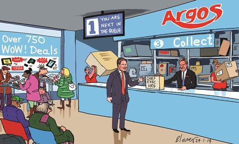 Retail Week’s cartoonist Patrick Blower takes a look at the stories making the news, this week it’s Argos.