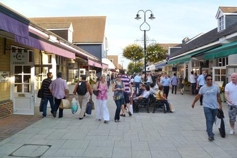 Shoppers at Bicester Village