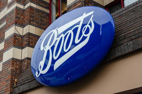 Boots logo on sign