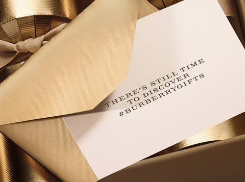 Burberry store gift card