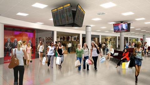 CGI of Collezioni at Glasgow Airport