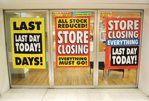 More than 700 shops were shuttered and almost 5,000 jobs lost as a result of retailers falling into administration last year.