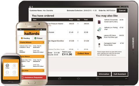 Halfords is using smartwatches to help staff process click and collect orders
