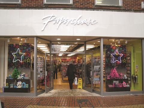 Paperchase has reported a strong Christmas with like-for likes up 3.1 per cent
