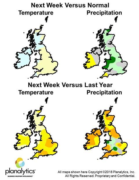 Weather maps 3 September 2018