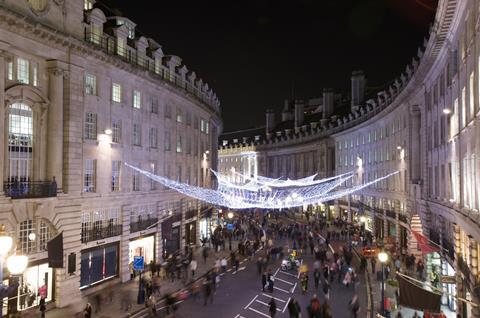 Regent Street Christmas lights 2009