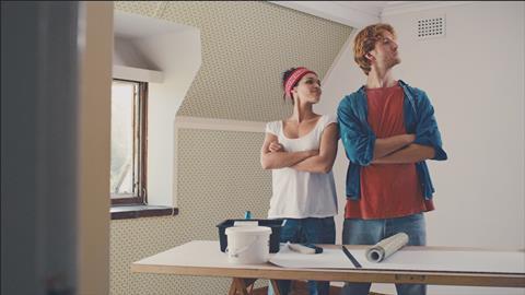 B&Q’s TV ad shows homeowners transforming an unloved room through DIY