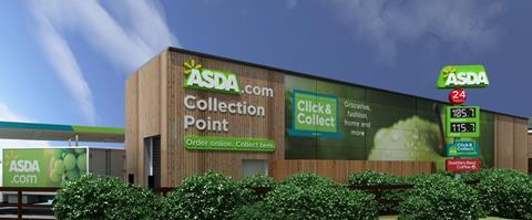 Asda will trial 24/7 click-and-collect pods.