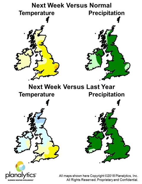 Weather maps 26 November 2018