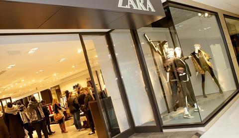 Pilot Zara store at Inditex's headquarters