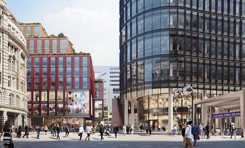 CGI image of rebuilt Broadgate centre