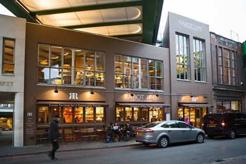 Hotel Chocolat's Rabot 1745 restaurant in London's Borough Market.