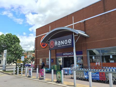 The Range Reading fascia