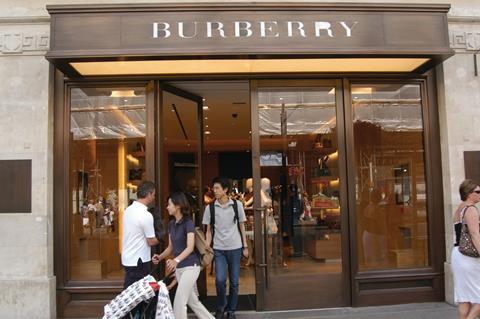 Burberry experienced a share rise